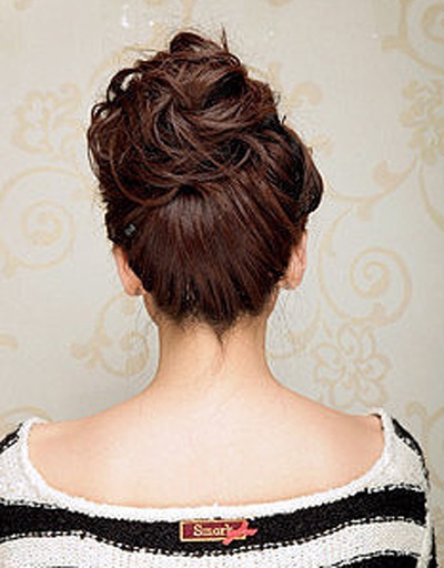 盘发步骤-简单盘发-韩式盘发图解-盘头发的方法