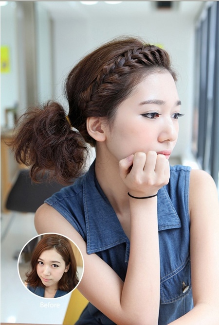 蜈蚣式发型如何编 蜈蚣编辫子发型扎法图解(5)