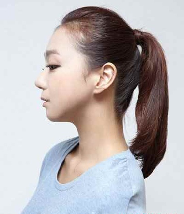 脸大的适合扎什么样的马尾辫 脸大无刘海的马