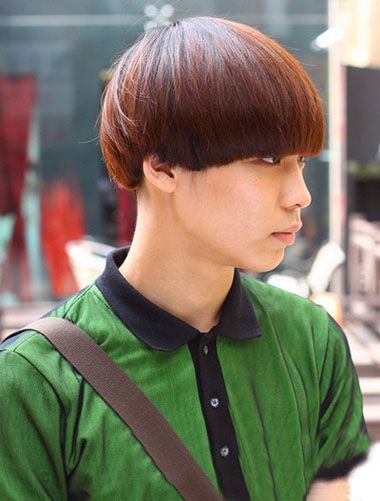 2015男蘑菇头发型颜色 男士蘑菇发型图片
