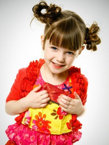 儿童扎两个丸子 儿童丸子头简单扎法图解(4)