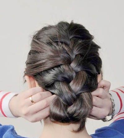 盘头发的方法图解-如何编头发-扎头发的技巧-梳