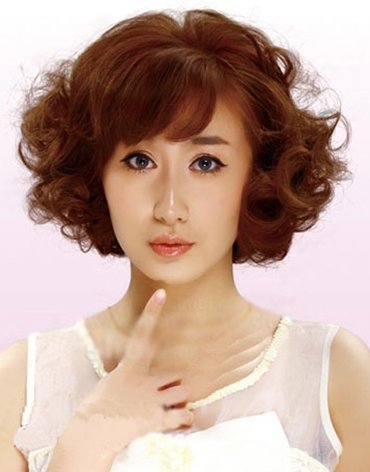 中老年妇女短发烫发发型 烫发发型图片老年女短发图片