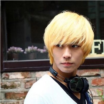 2016男生好看黄色发型 金黄色男生头发图片