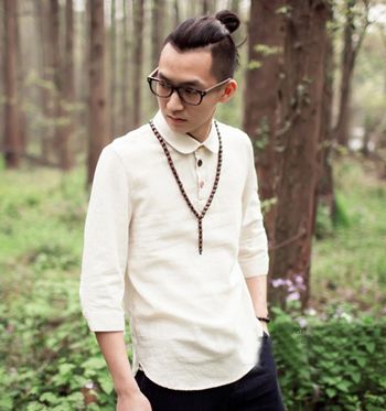 男生长发-男生中长发发型-非主流男生长发-男生