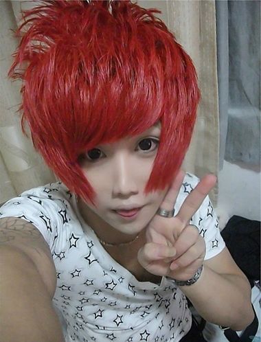 非主流发型图片-女生非主流短发直发长发烫发假发发型-可爱蓬松的非主流发型扎法步骤-学生发型