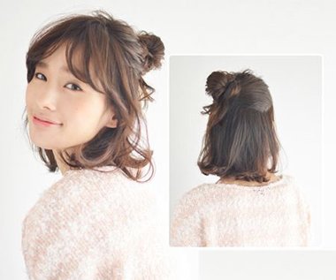 韩星短发发型 韩国发型扎法短发
