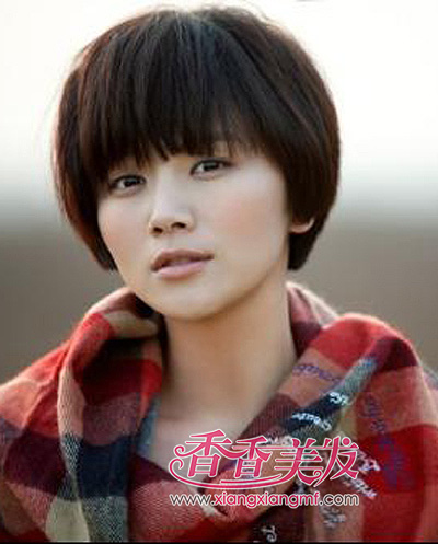 ŮԲ���ʺϵĶ̷�ͼƬ Բ�����ʺϵĶ̷�����