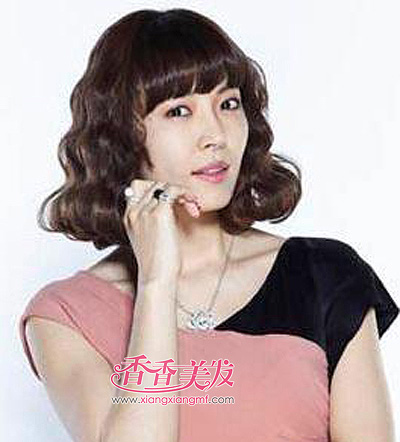 Բ��Ů���ʺ϶̿��ͷ�� Բ���ʺϵĵ���ͷ����