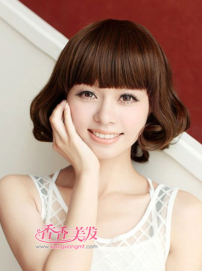 Բ��Ů���ʺ϶̿��ͷ�� Բ���ʺϵĵ���ͷ����