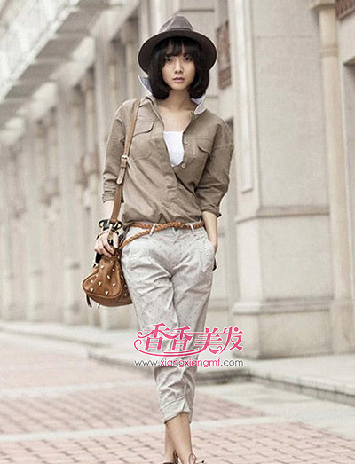 ��Բ���ʺϵĶ̷�����ͼƬ ��Բ���ʺ��ж̷���ͼƬ