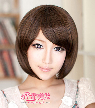 ��Բ���ʺϵĶ̷����� Ů����Բ���̷�����ͼƬ