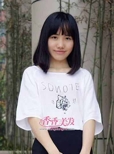 ������ѧ�����еĶ̷�����ͷ��ͼƬ Ůѧ������ͷ�̷�