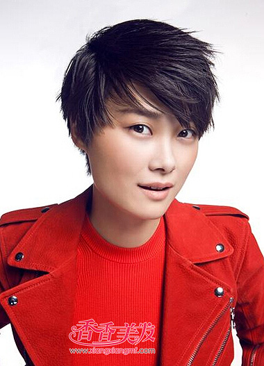 2015����Ů�����ж̷��� Բ�����ʺϵĶ̷�ͼƬ