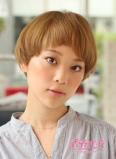 ѧ��Բ��Ů��boboͷͼƬ Բ���ʺϵĶ̷�boboͷ