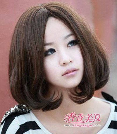 ѧ��Բ��Ů��boboͷͼƬ Բ���ʺϵĶ̷�boboͷ