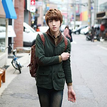 初中男生纹理烫短发发型 男生纹理烫短发大全