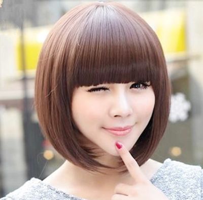 2015Բ��Ů������ͷ�������ն̷� СԲ��ͷ�����ʺϲ���ͷ��