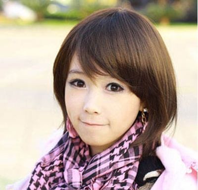 2015Բ��Ů������ͷ�������ն̷� СԲ��ͷ�����ʺϲ���ͷ��