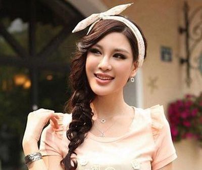 Ůѧ����ͷ��б�������ɵ���ôŪ ������б��������