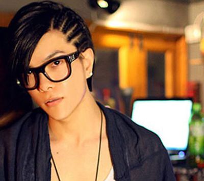 魏晨锡纸烫图片 男士锡纸烫发