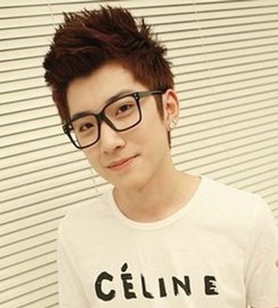 魏晨锡纸烫图片 男士锡纸烫发