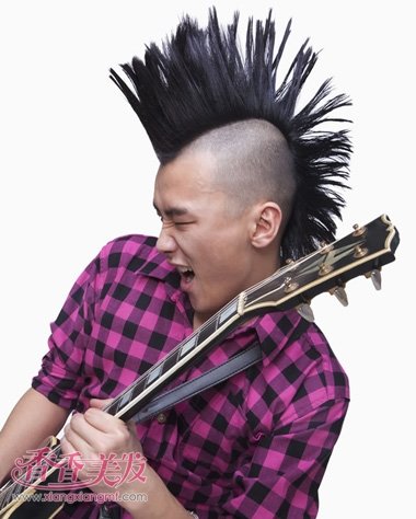 胖子男士短发朋克发型大全 胖胖男生的发型