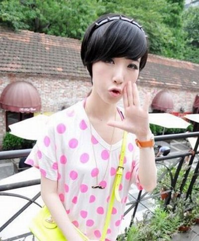 ����Ů���̷�ͼƬ������+��Ⱦ�� ����ѧ���ö̷�