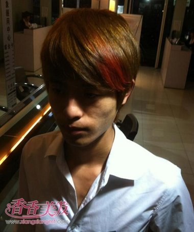男生什么肤色适合染发 男生双色染发图片