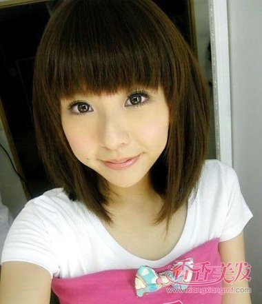 �ʺ�Բ��mm�Ķ̷���ͼƬ2017Ů �·���2017�̷�Բ��