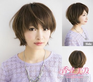 �ʺ�Բ��mm�Ķ̷���ͼƬ2017Ů �·���2017�̷�Բ��