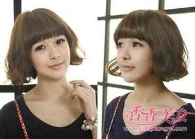 圆脸剪什么样的短发好看 圆脸女孩适合剪的短发