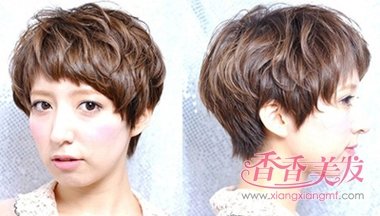 厚头发自来卷圆脸型的适合什么发型看图片 卷发会显得脸圆吗