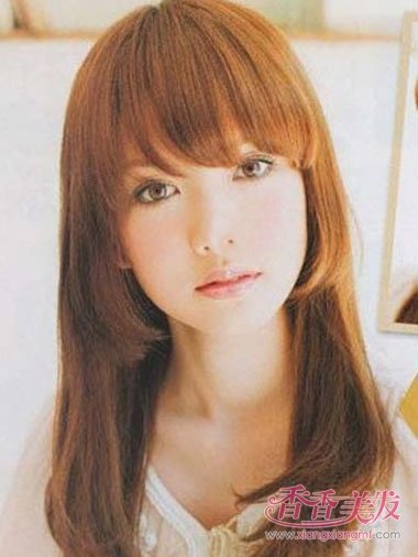 ��Բ�̷���Ů����ô��ͷ�� Բ��ǰ��̷����泤��ͼƬ