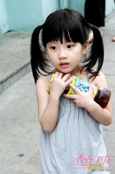 4��Ůͯ��ͷ��ͼ������ ����СŮ���ձ�ͷ��ô���򵥺ÿ���ͷ����ͼ