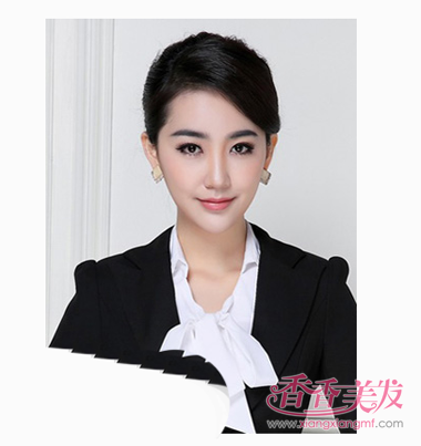 OL职业发型扎法 2017职业女性发型图片_香香