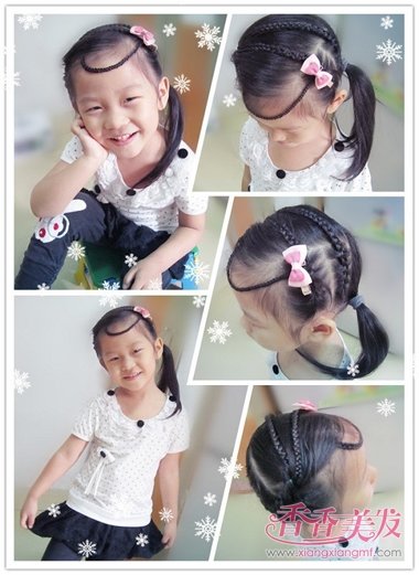 СŮ���ӿɰ�ͷ��ͼ�� СŮ����Ūͷ���ķ���