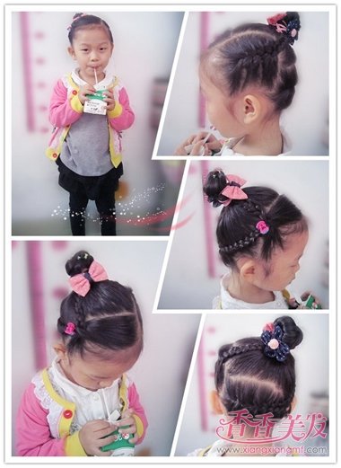 СŮ���ӿɰ�ͷ��ͼ�� СŮ����Ūͷ���ķ���