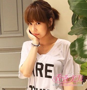 ����ѧ���ж̷���β�跢�� �̷�Ůѧ����β�跢��