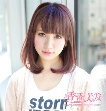 好看的内扣头齐肩的 头发内扣什么颜色好看