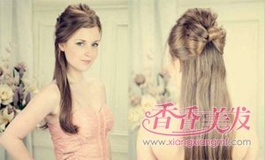 扎头发带蝴蝶结简单好看的步骤 怎样用头发扎蝴蝶结