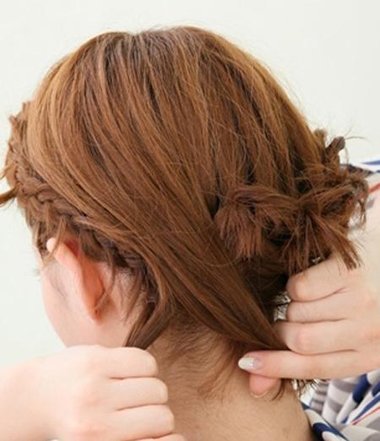 菠萝辫编发步骤图解 时尚好看女生编法