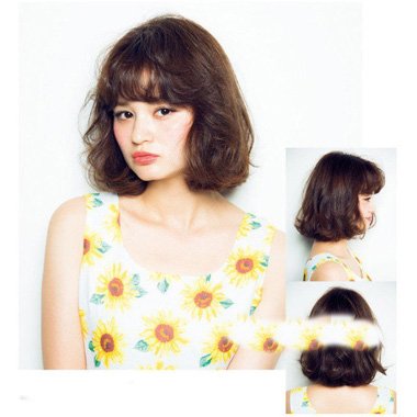 Ů����lobͷ�������ж̷� Ⱦ�ص���ͷ����ʱ������