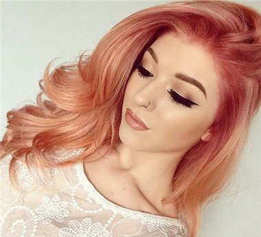 玫瑰棕色头发好看吗 女生玫瑰棕头发颜色图片