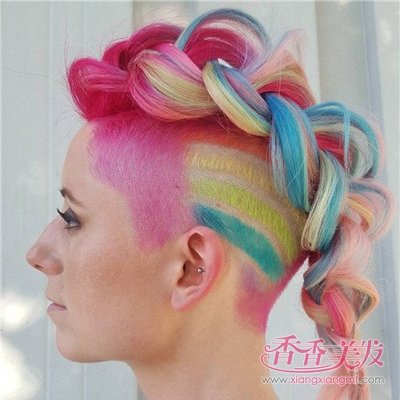 �������޷�ɫ�����undercut���� Ů��undercut����Ⱦ������ͼƬ