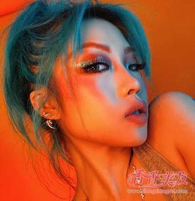 ���󺣵���ɫȾ��ͷ�������������� Ů��ȫ����ɫϵȾ��look