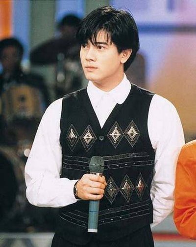 男士复古港式油头发型 郭富城梳油头发型图片