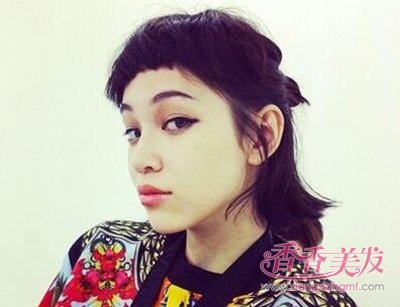 碎发可以做人鱼卷烫发吗 短碎发人鱼卷美的就是这么别致