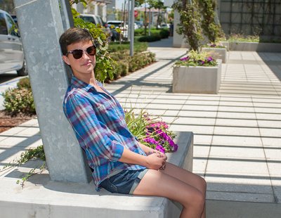 ��ͷŮ��������������Ҫ����վ ����һ�δ�ͷ����֪���Լ���ô˧