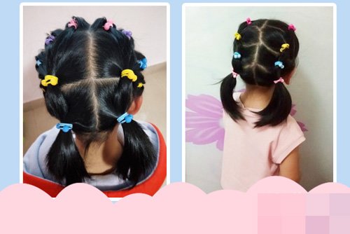 Ůͯ���ж̷����Ͱ������� СŮ�����ɰ�ͷ��ͼ�ⲽ��